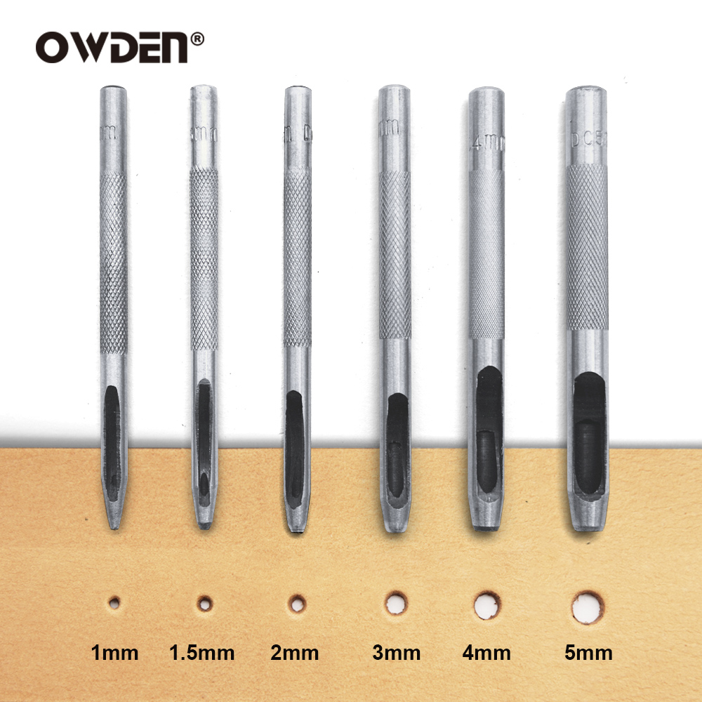 6pcs Leather Hole Punching Too - đánh giá và giá Rivet Setter Tool