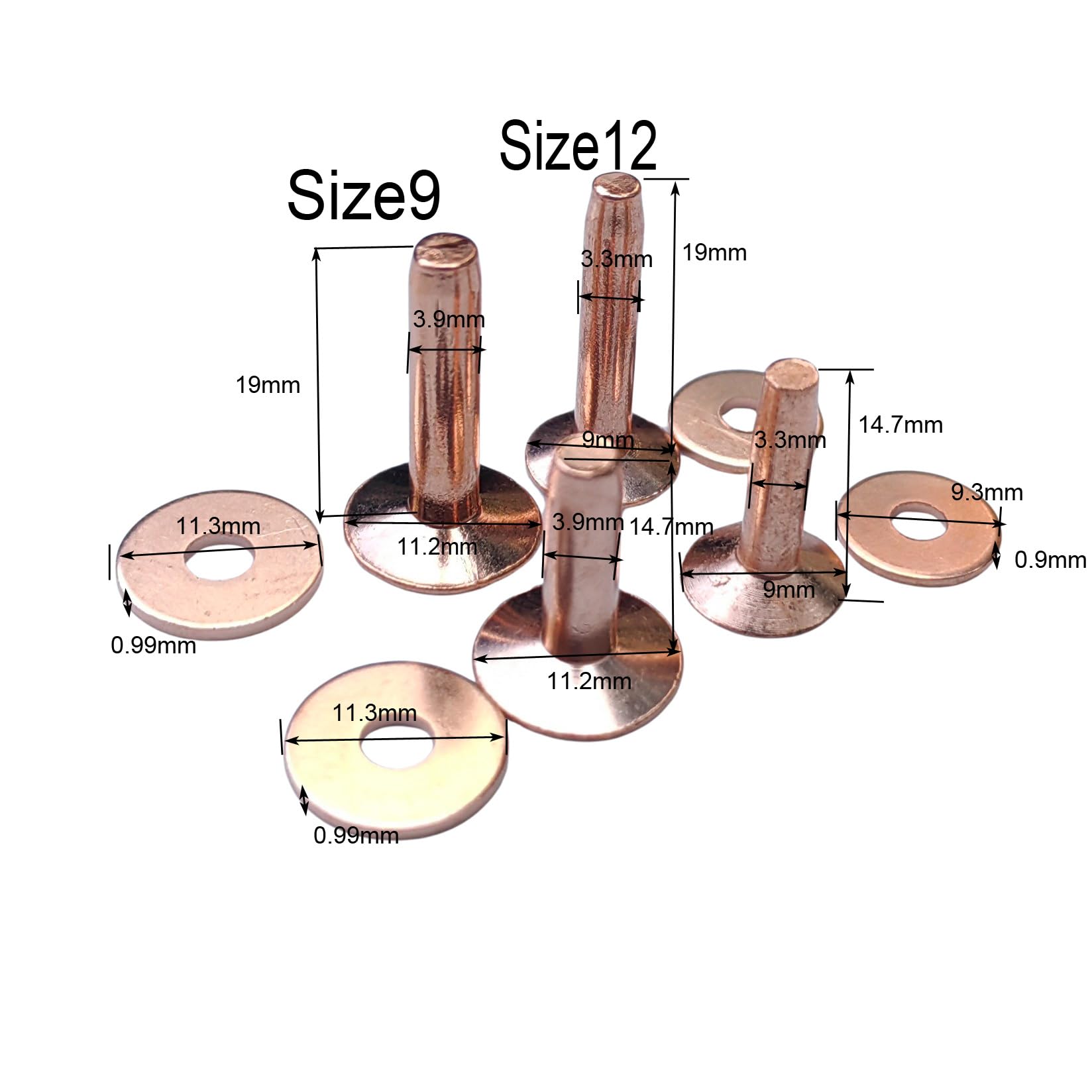 Copper Rivets and Burrs  #9 an - đánh giá và giá Rivet Setter Tool